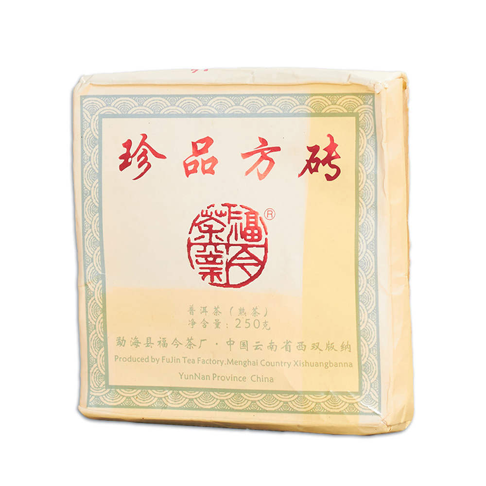 2012年 珍品方砖熟茶品图