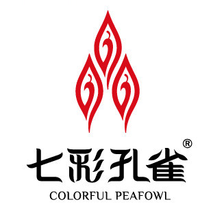 七彩孔雀品牌标识