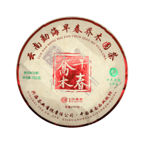 早春乔木茶品图