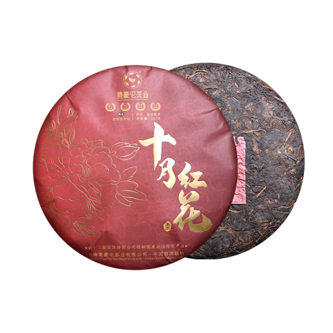 集豪屯 十月红花 普洱茶熟茶 357g茶品图
