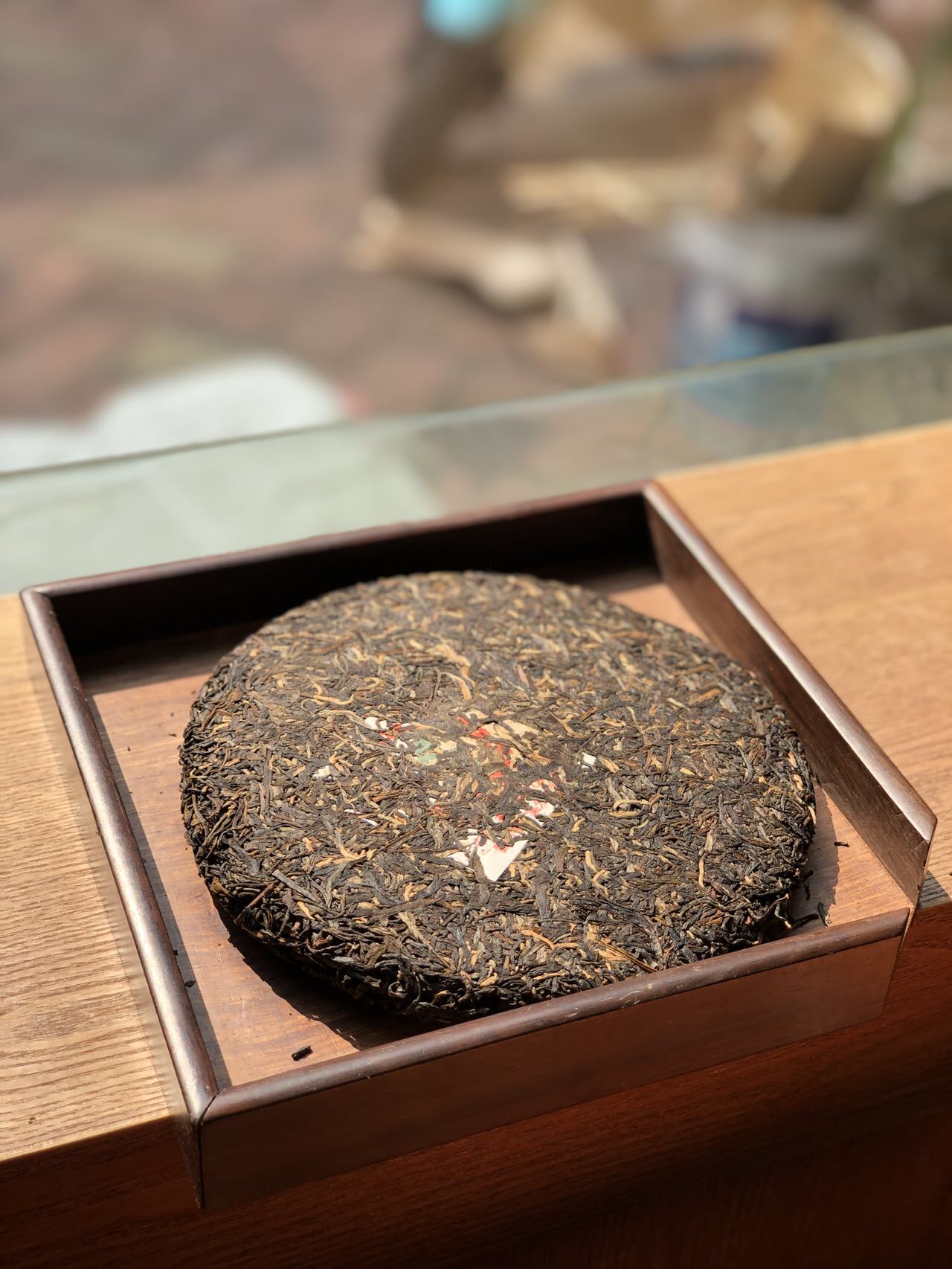 2003年 布朗古树茶青饼配图5
