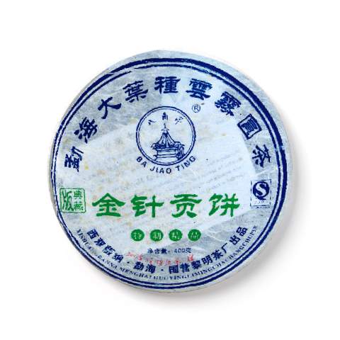 金针贡饼茶品图