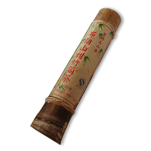 布朗山甜竹筒茶茶品图