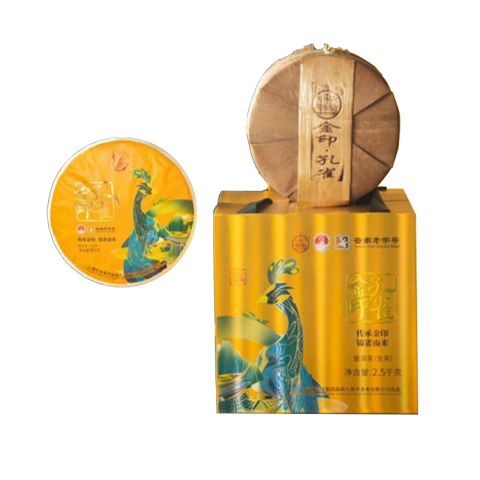 金印孔雀茶品图