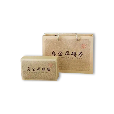 乌金厚砖茶茶品图