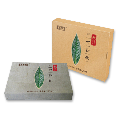 一叶知秋茶品图
