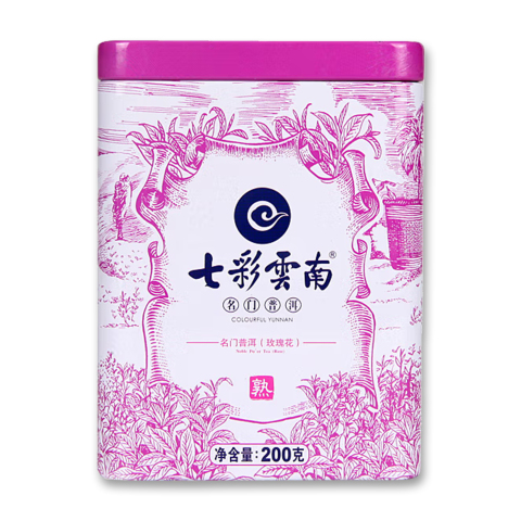 名门普洱(玫瑰花)茶品图
