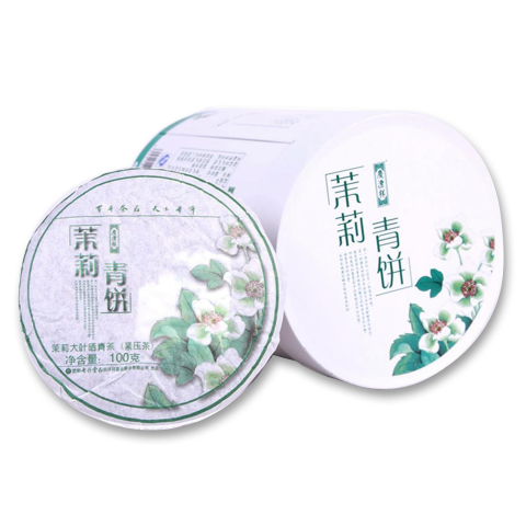 茉莉青饼茶品图