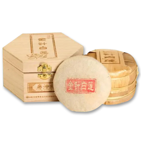 金针白莲茶品图