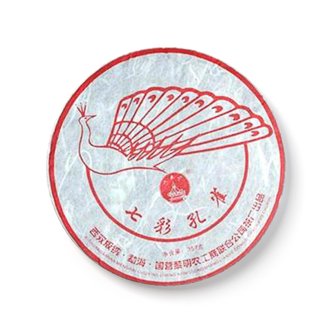七彩孔雀茶品图