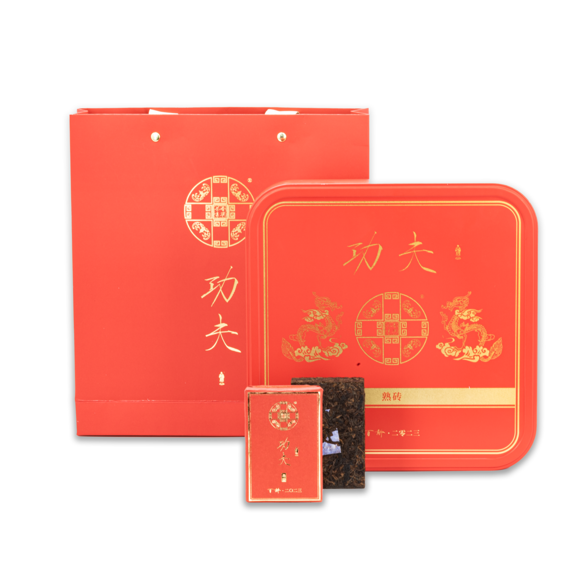 2023 功夫百龄熟砖茶品图