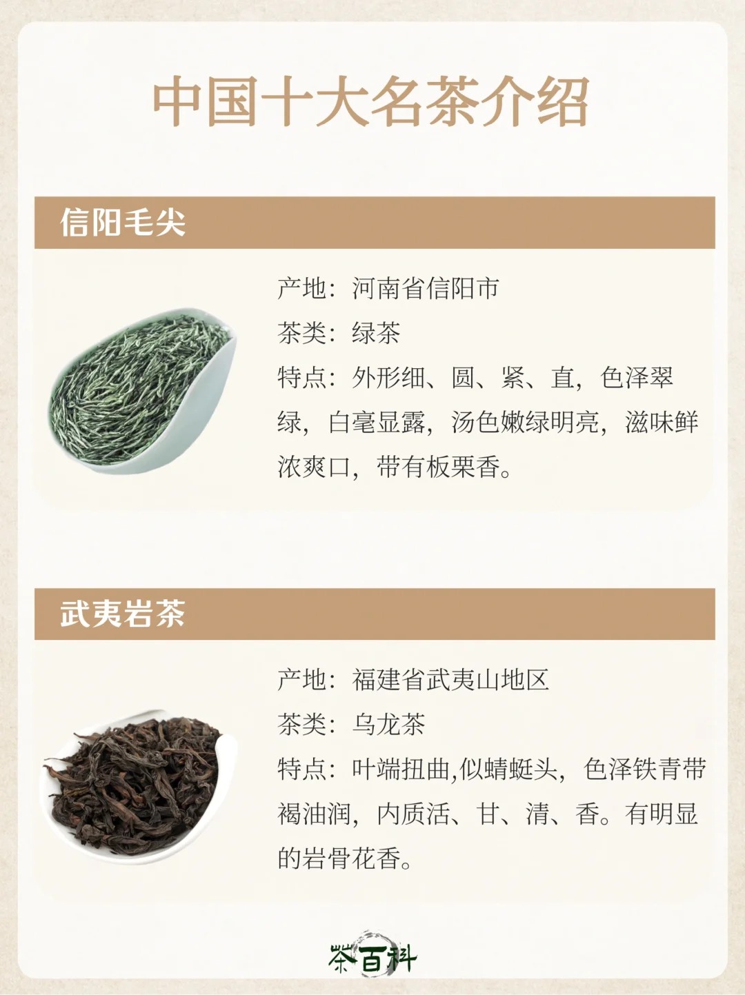 茶知识|中国十大名茶🍵知识干货汇总配图2