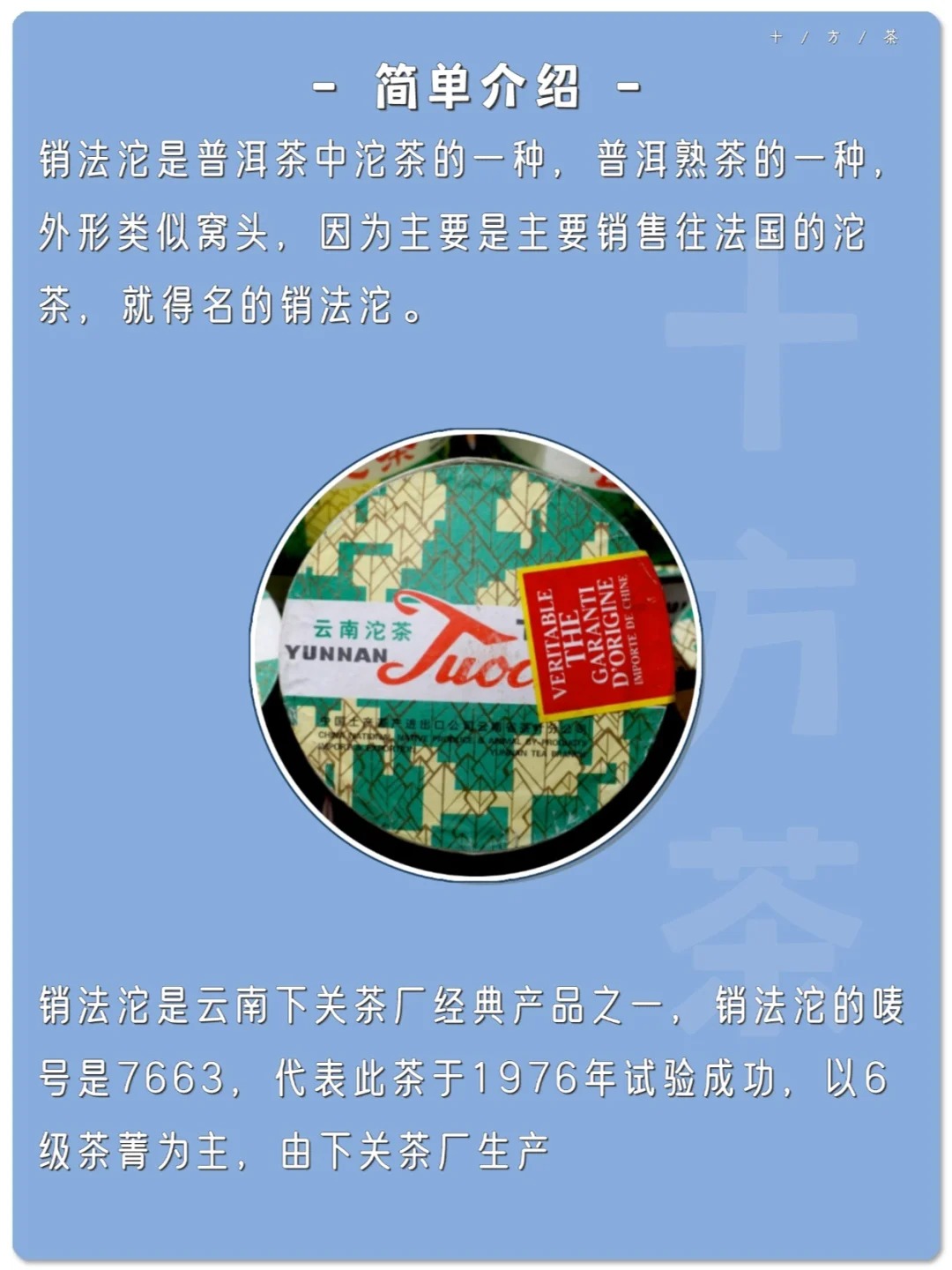 每天认识一款茶,第六十二期,销法沱配图5
