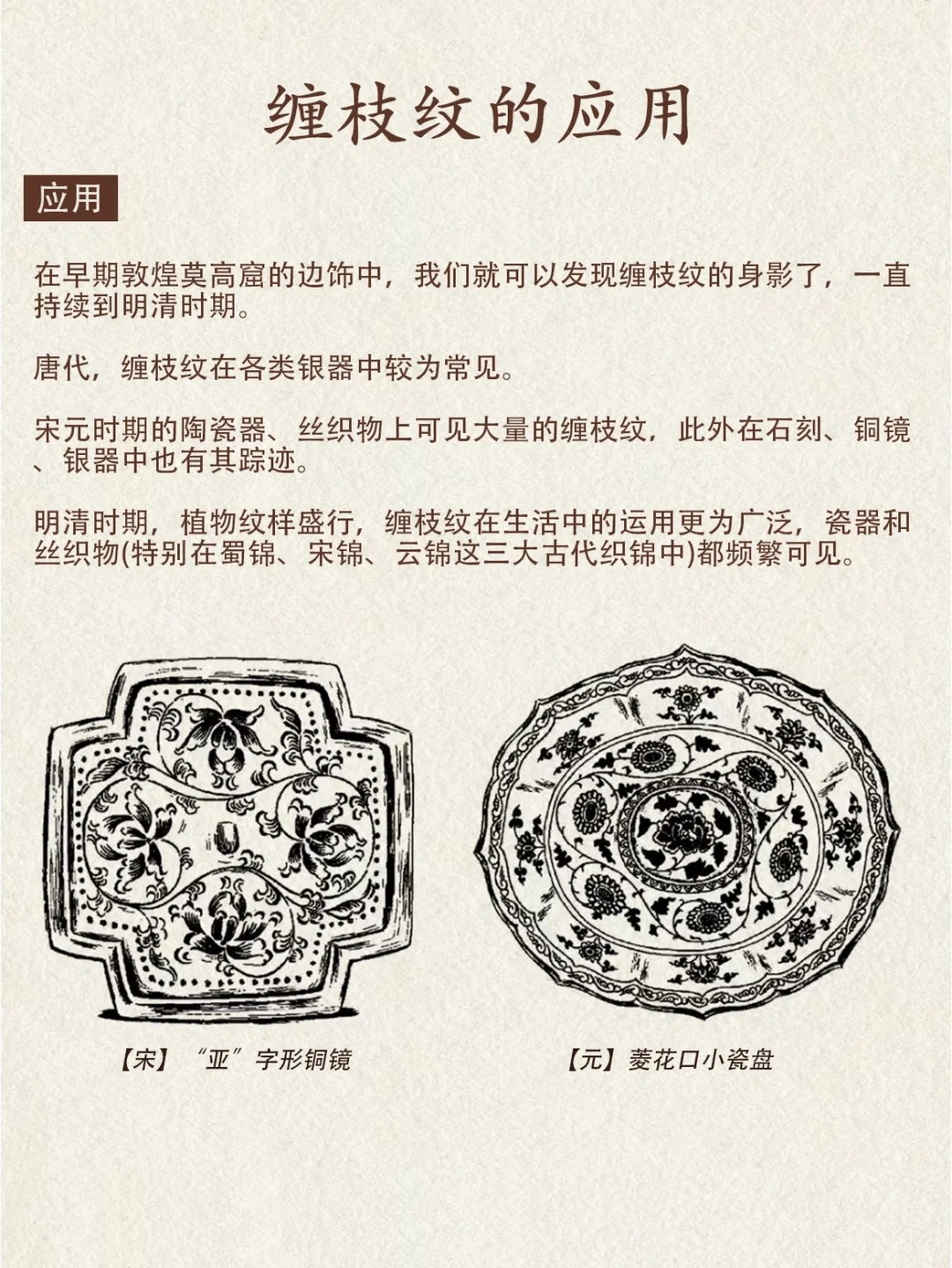 干货分享|一图看懂十二种缠枝纹饰配图8