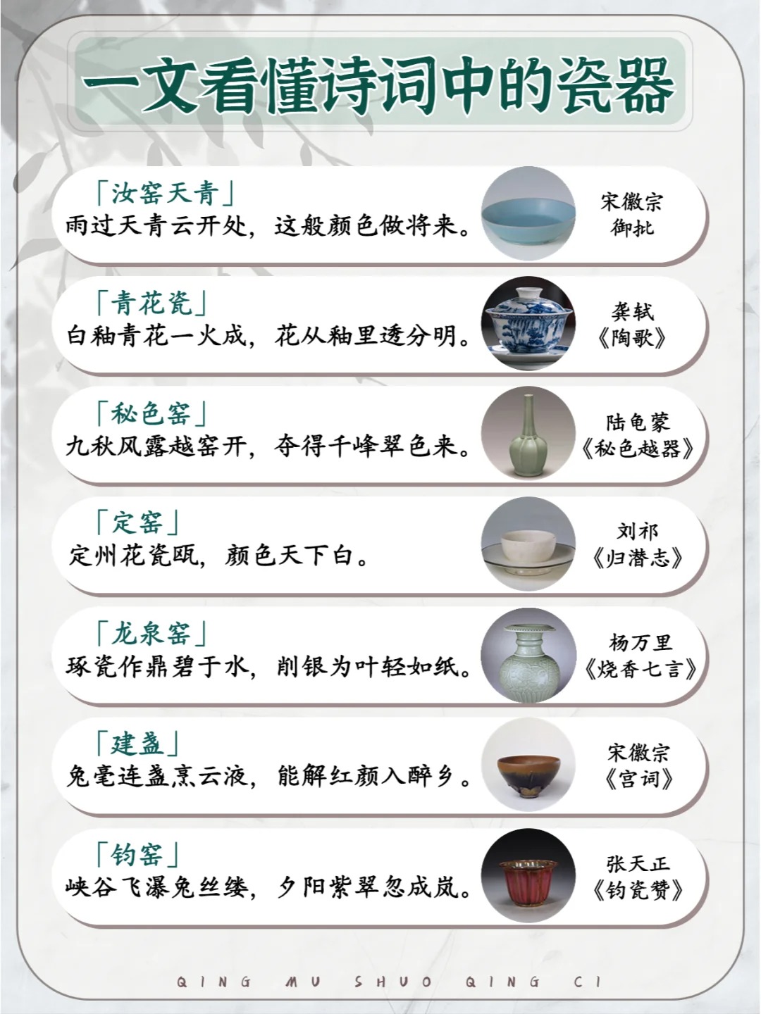 🔥一文看懂古代诗人笔下的瓷器之美配图1