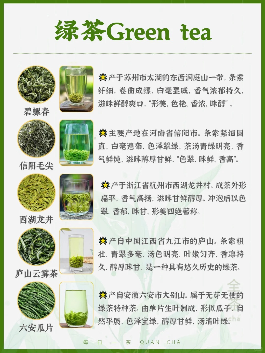 每日一茶丨中国六大茶类典型代表!🍵配图7