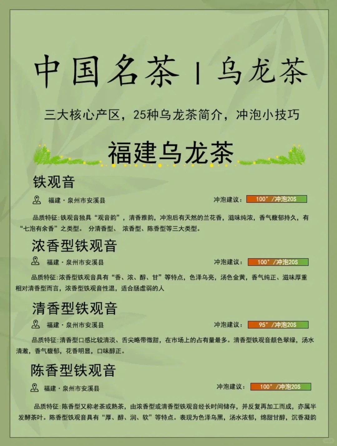 🍵茶知识|一起来认识中国名茶——乌龙茶配图3