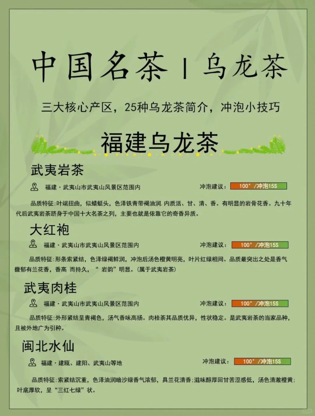 🍵茶知识|一起来认识中国名茶——乌龙茶配图4