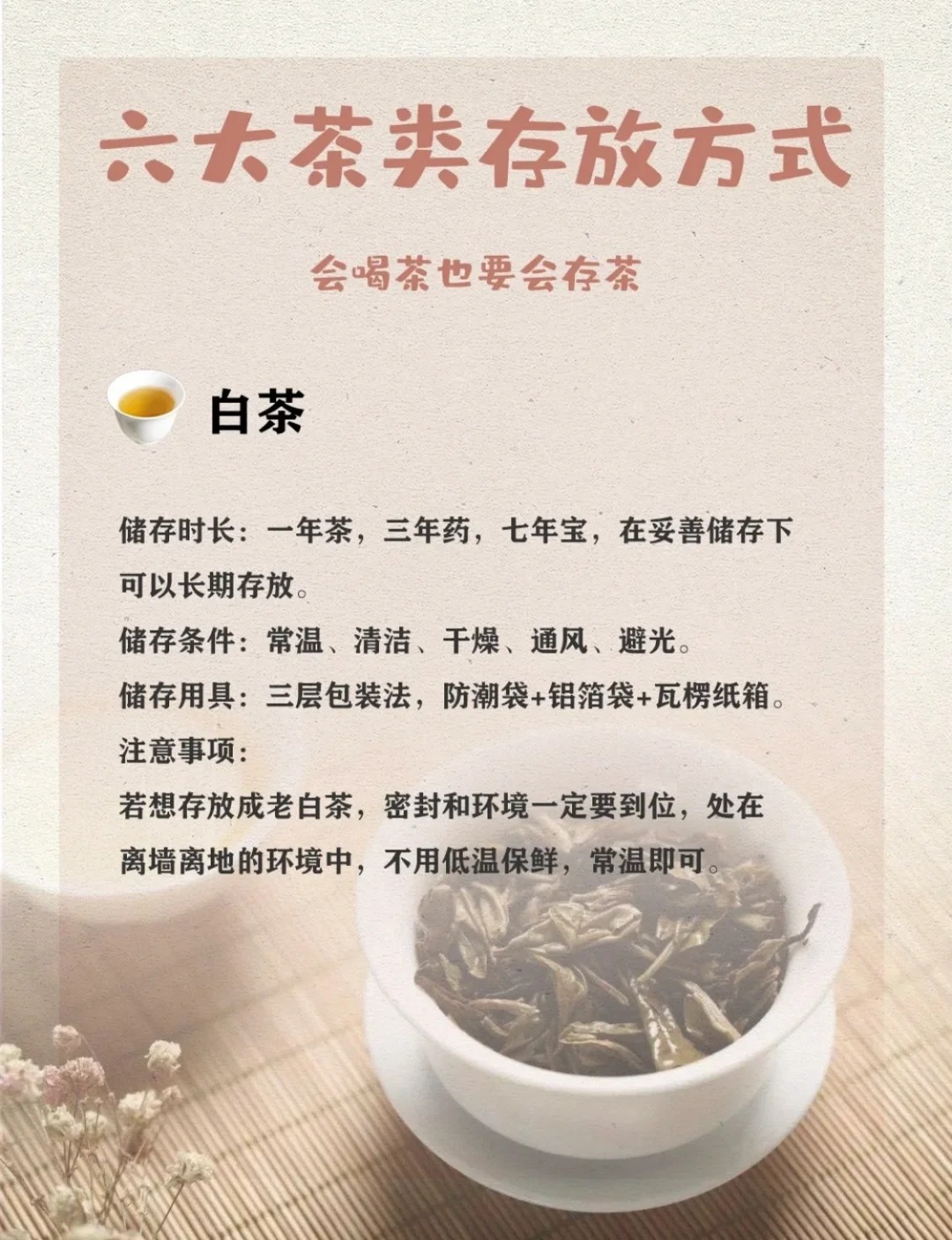 🍵会喝茶也要会存茶!干货满满的存茶方法配图2