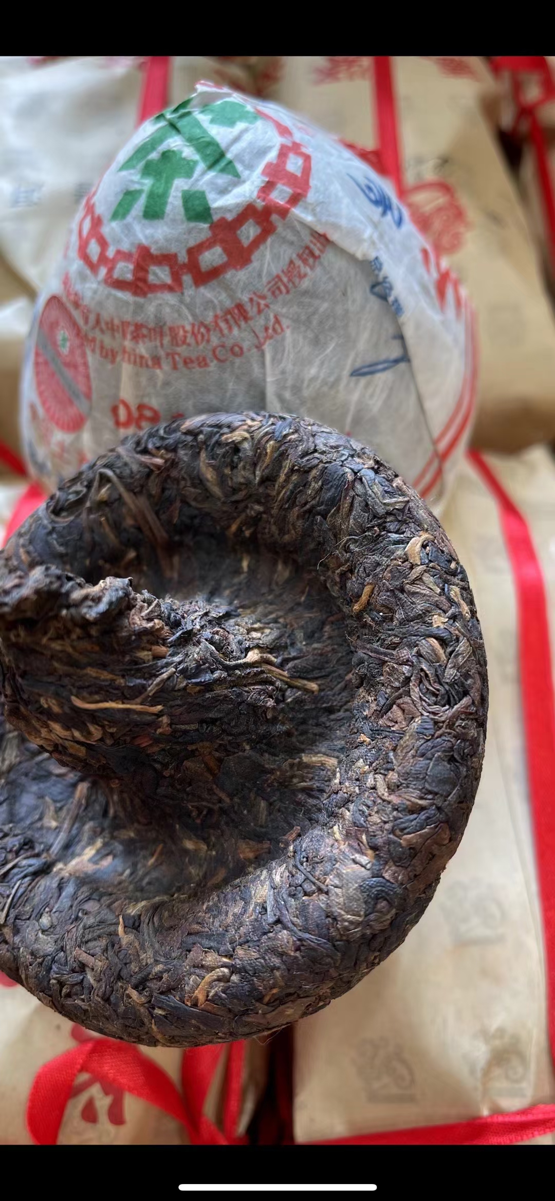 06年中茶吉幸8081青藏紧茶便条装,蘑菇沱250g配图1