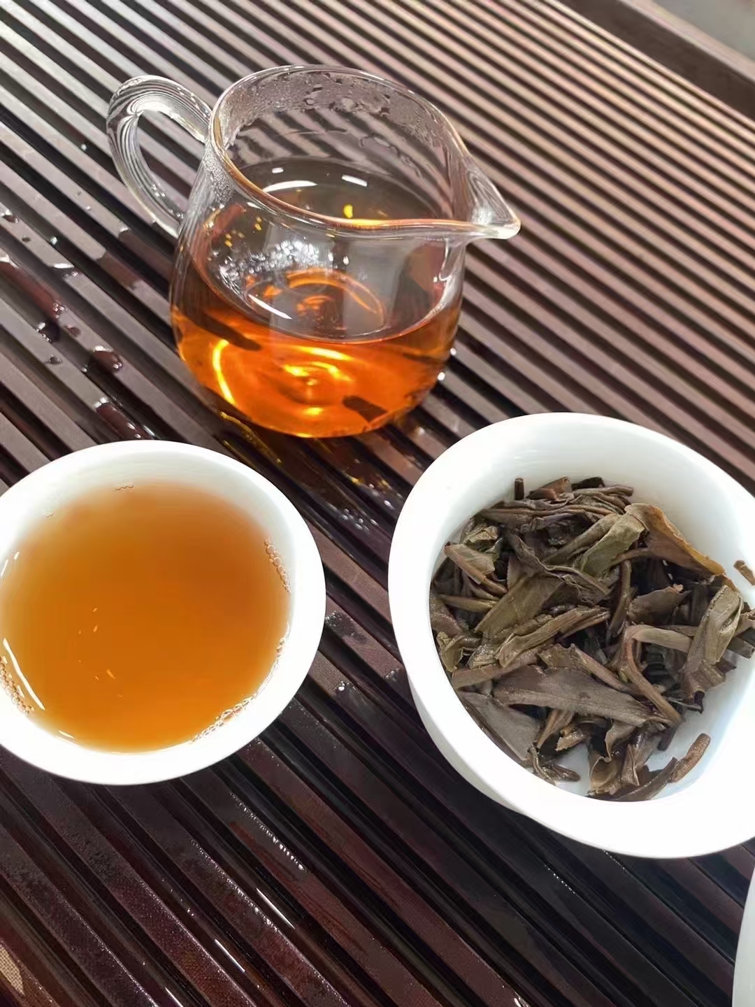 九十年代富华绿印、玫瑰红粉印青饼配图3
