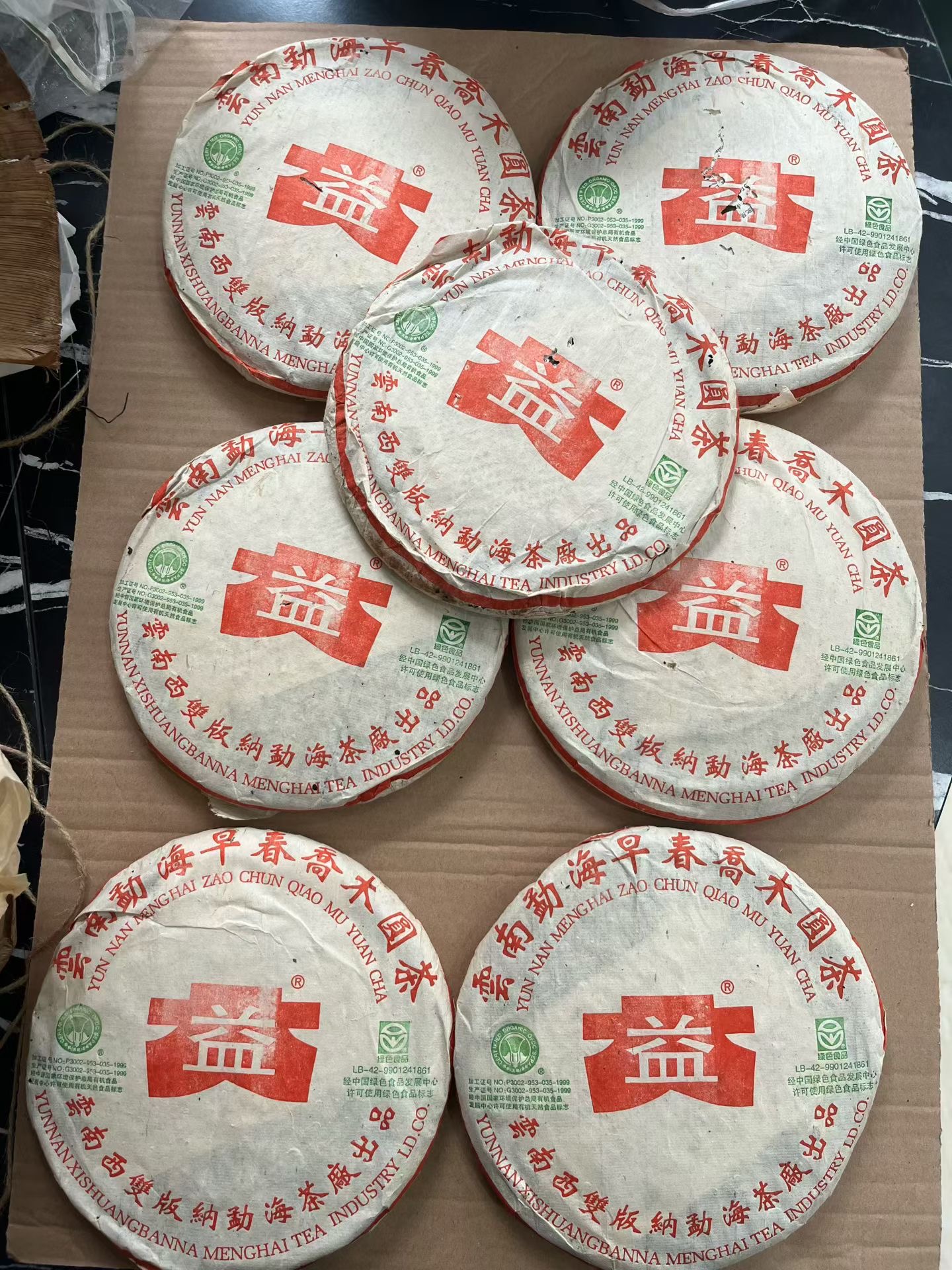 301 早春乔木生态青饼茶品图