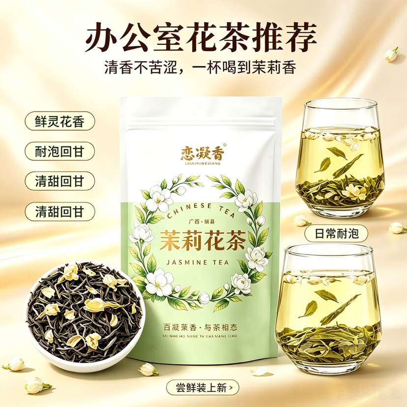 下午犯困来一杯!这款茉莉茶香到上瘾配图1